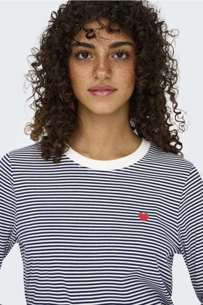 Jacqueline de Yong witte dames t-shirt | Close up