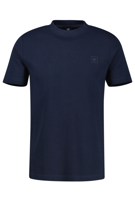 Lerros blauwe heren t-shirt | Vooraanzicht