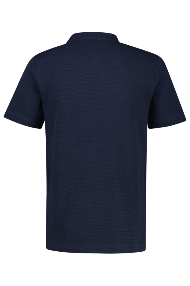 Lerros blauwe heren t-shirt | Achteraanzicht