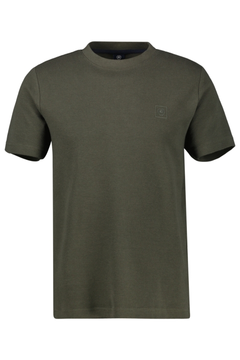 Lerros groene heren t-shirt | Vooraanzicht