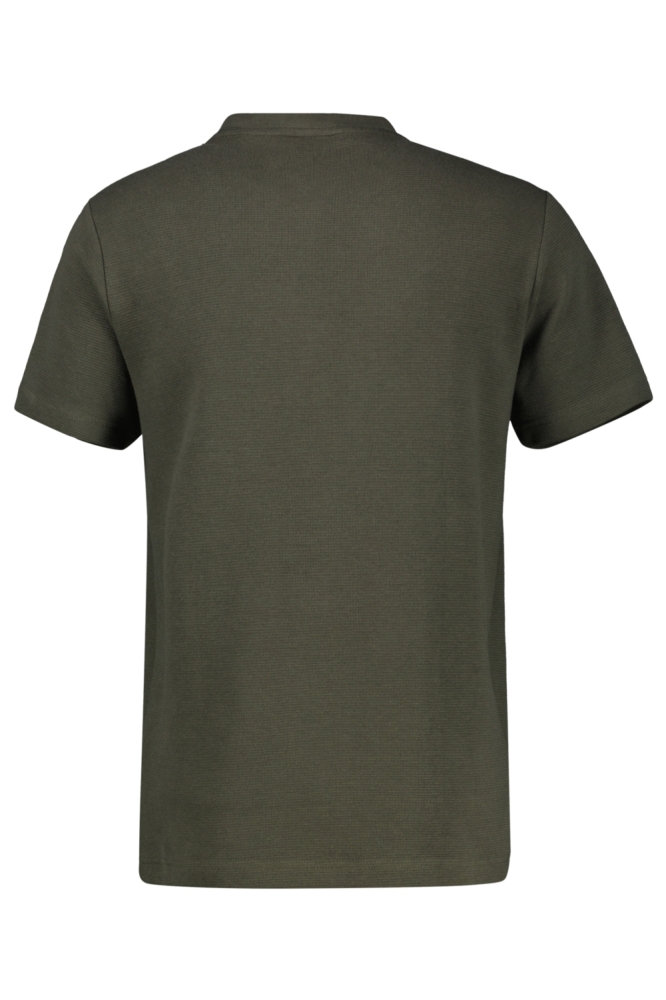 Lerros groene heren t-shirt | Achteraanzicht