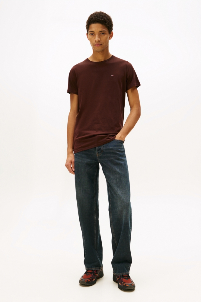 Tommy Jeans bruine heren t-shirt | Model