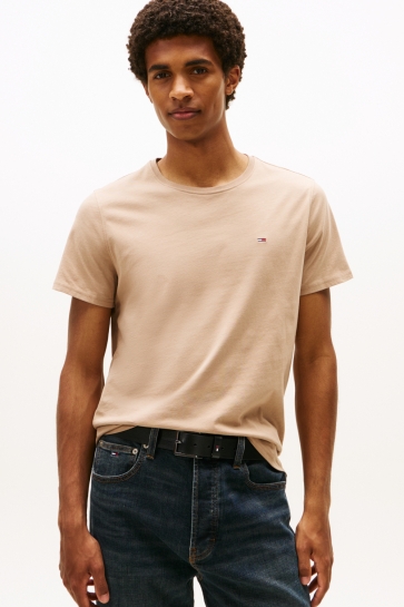 Tommy Jeans TJM XSLIM JERSEY TEE DM0DM04411 AFE COASTAL TAUPE