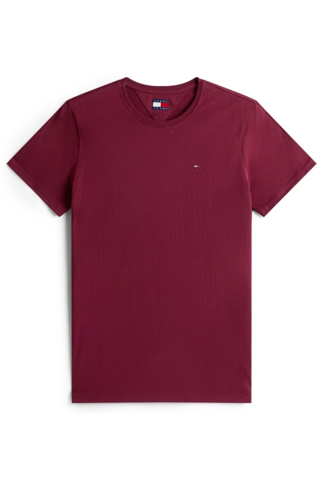 Tommy Jeans bordeaux heren t-shirt | Vooraanzicht