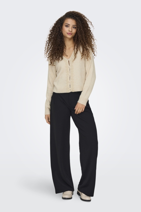 Jacqueline de Yong ecru dames vest | Model