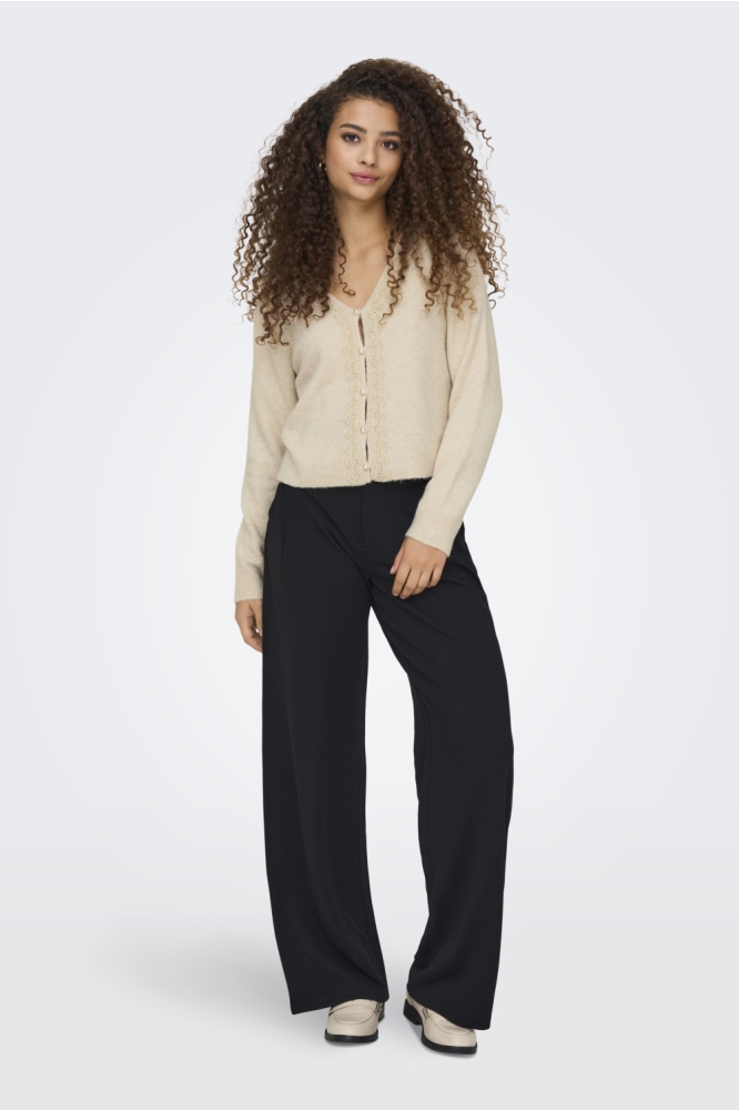 Jacqueline de Yong ecru dames vest | Model