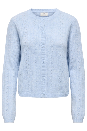 Jacqueline de Yong Vest JDYAPRIL LIFE L/S O-NECK CARDIGAN K 15363301 CASHMERE BLUE/MELANGE