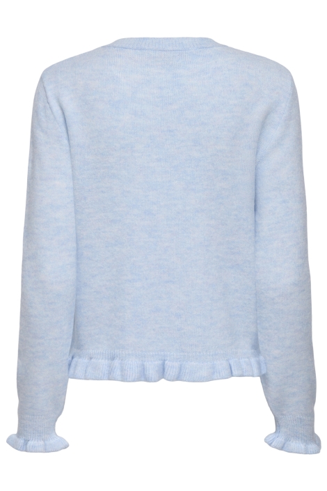 Jacqueline de Yong blauwe dames vest | Achteraanzicht