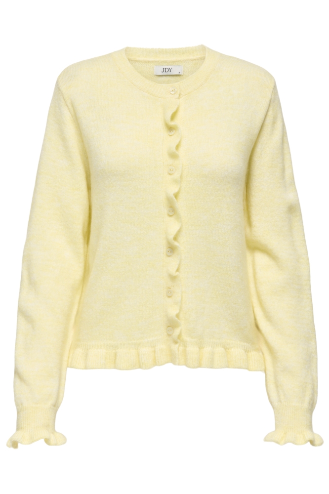 Jacqueline de Yong gele dames vest | Vooraanzicht