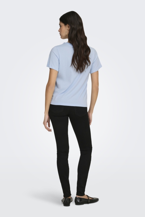 Jacqueline de Yong blauwe dames t-shirt | Model