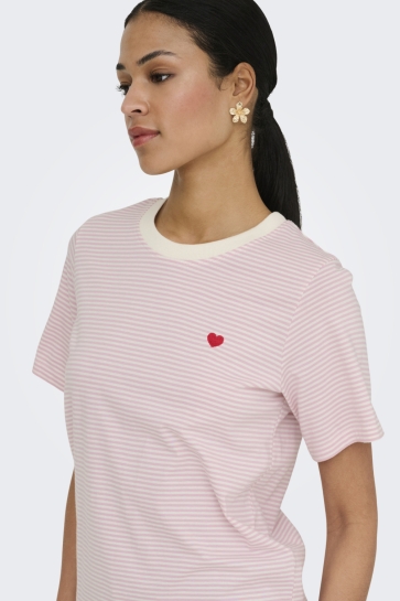 Jacqueline de Yong jdypisa s/s print top jrs noos Wit