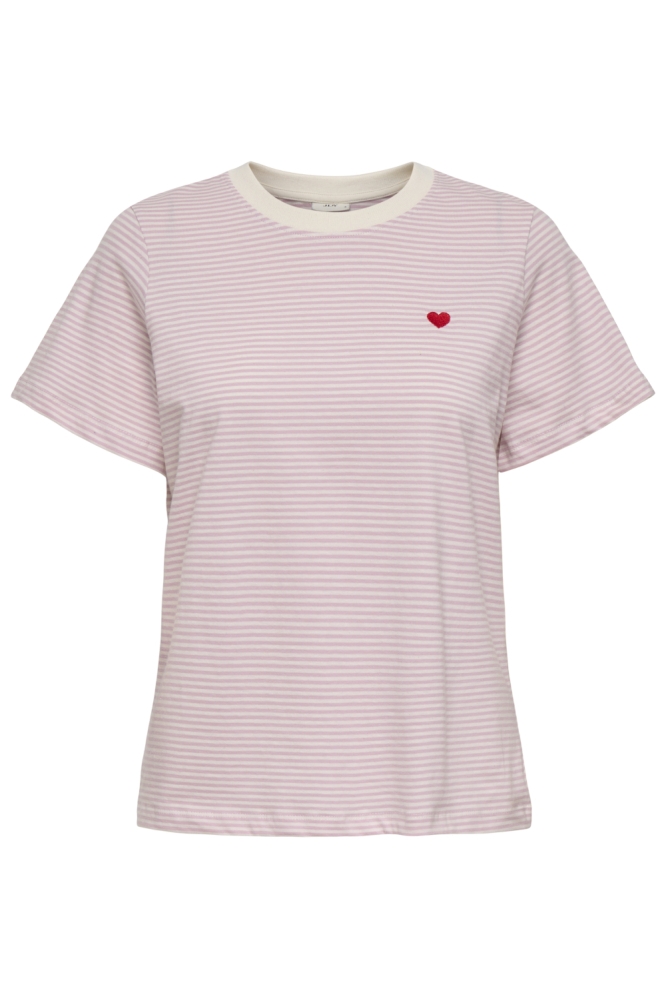 Jacqueline de Yong witte dames t-shirt | Vooraanzicht