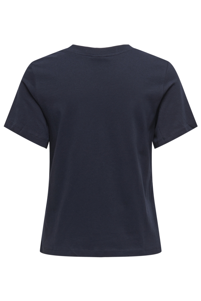 Jacqueline de Yong blauwe dames t-shirt | Achteraanzicht