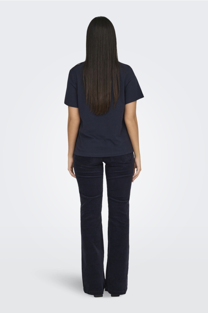 Jacqueline de Yong blauwe dames t-shirt | Model