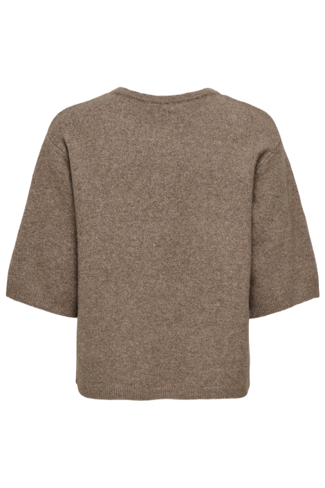 Jacqueline de Yong bruine dames vest | Achteraanzicht