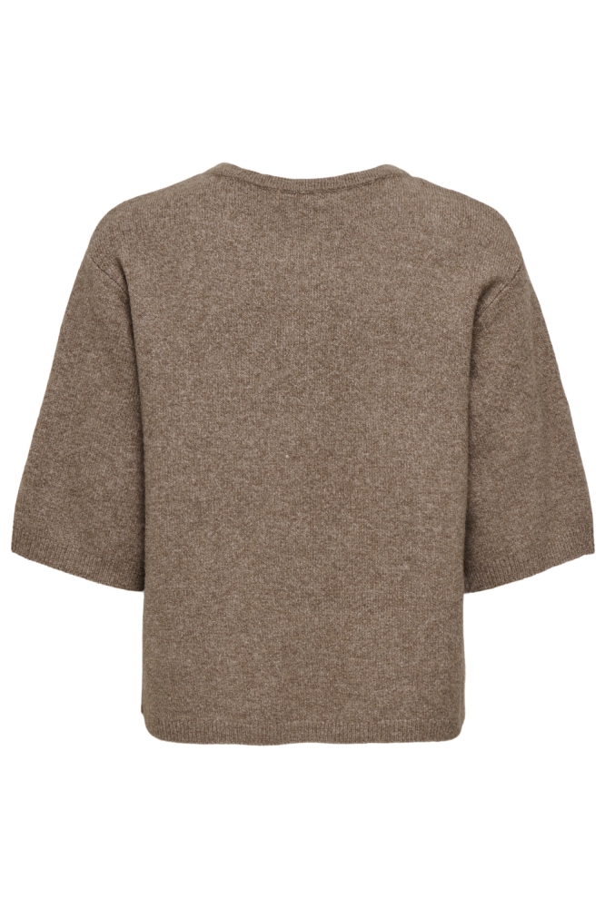 Jacqueline de Yong bruine dames vest | Achteraanzicht