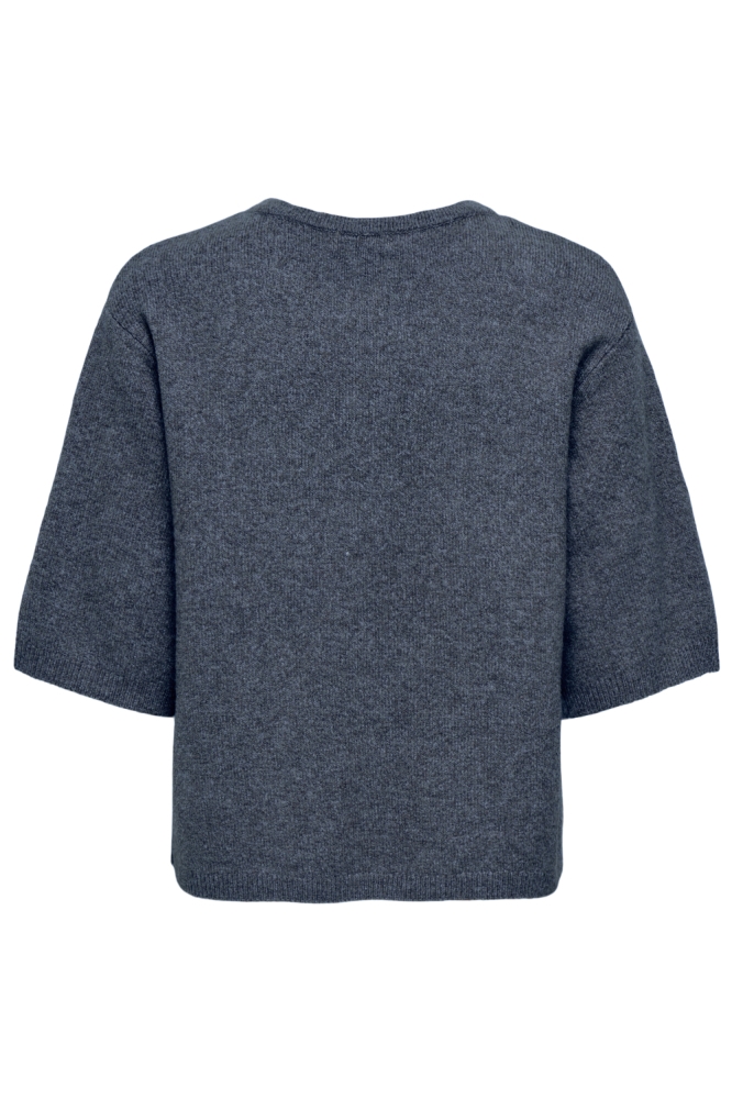 Jacqueline de Yong blauwe dames vest | Achteraanzicht