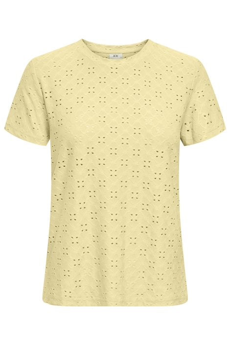 Jacqueline de Yong gele dames t-shirt | Vooraanzicht