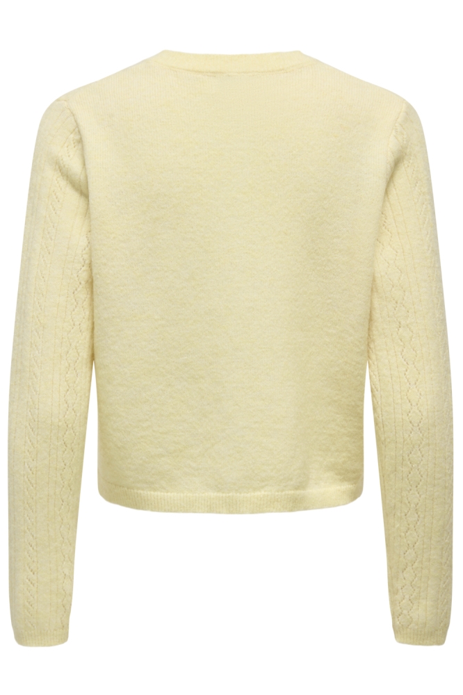 Jacqueline de Yong gele dames vest | Achteraanzicht