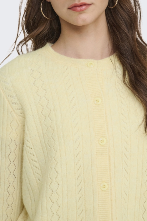 Jacqueline de Yong gele dames vest | Kleurstaal