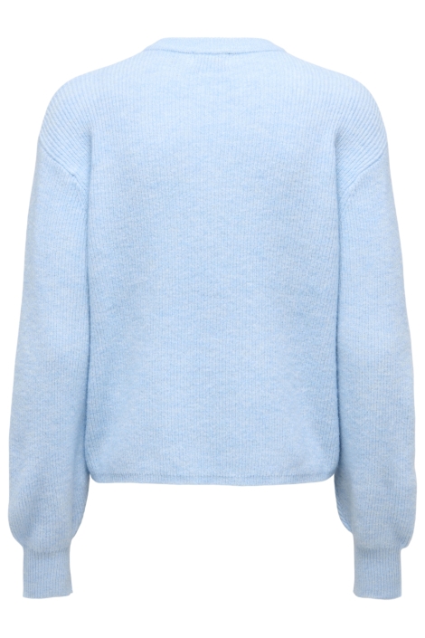 Jacqueline de Yong blauwe dames vest | Achteraanzicht