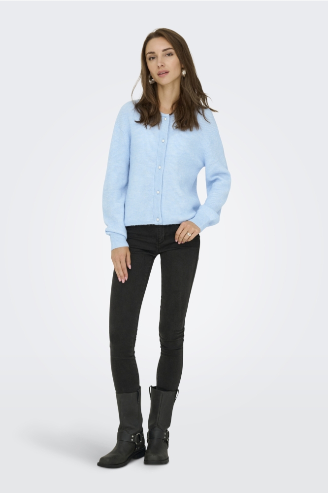 Jacqueline de Yong blauwe dames vest | Model