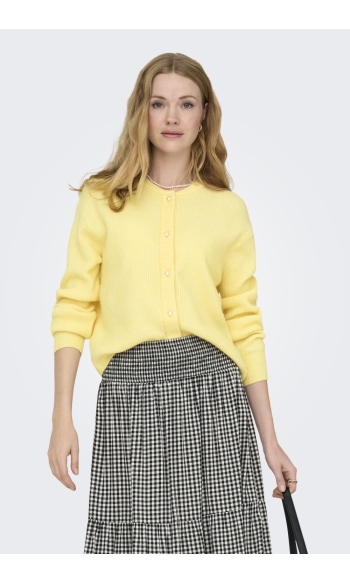 JDYLUMI LIFE L/S BUTTON CARDIGA KNT 15326819 GOLDEN HAZE/MELANGE