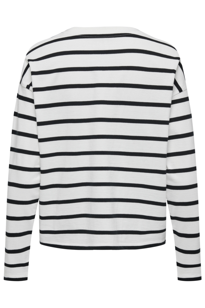 Only witte dames t-shirt | Achteraanzicht