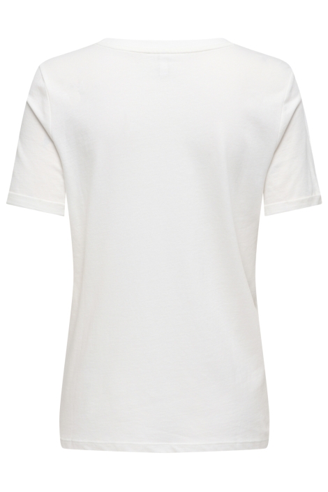 Only witte dames t-shirt | Achteraanzicht