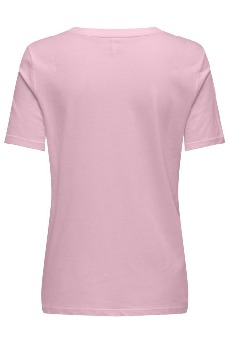 Only roze dames t-shirt | Achteraanzicht