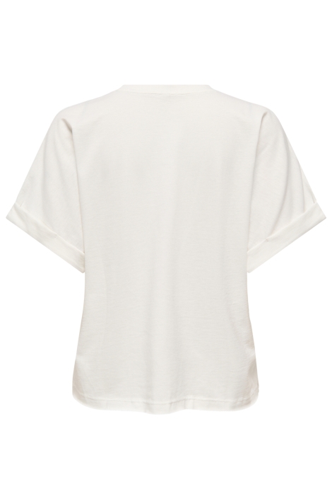Only witte dames t-shirt | Achteraanzicht