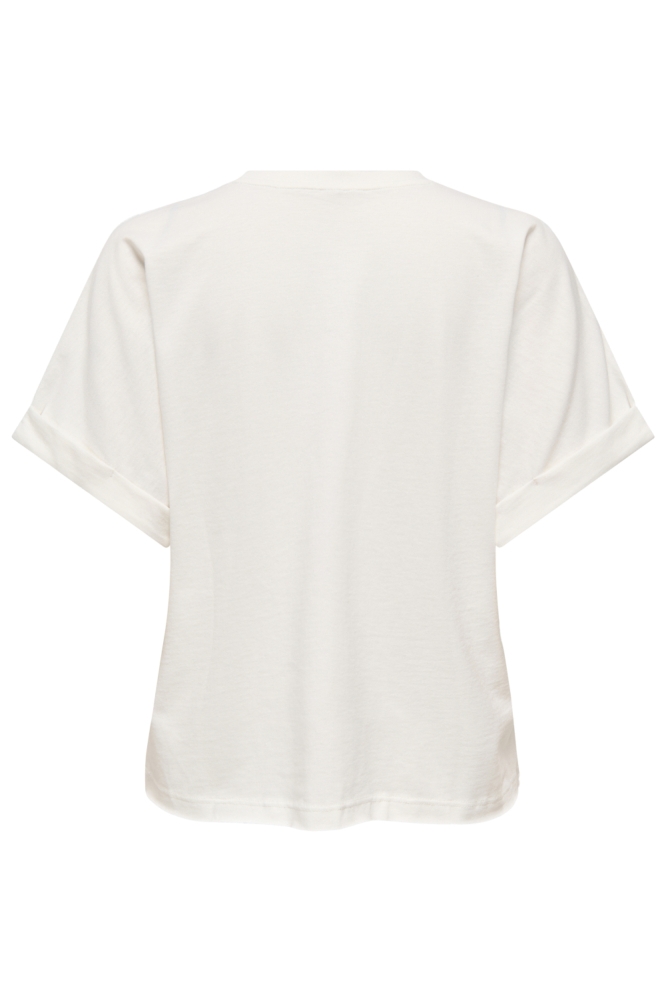 Only witte dames t-shirt | Achteraanzicht