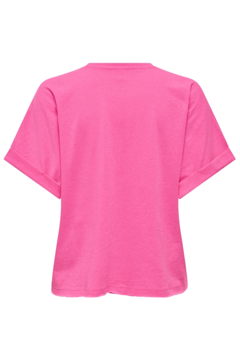 Only roze dames t-shirt | Achteraanzicht