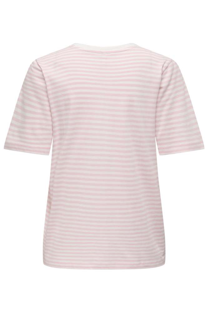 Only roze dames t-shirt | Achteraanzicht
