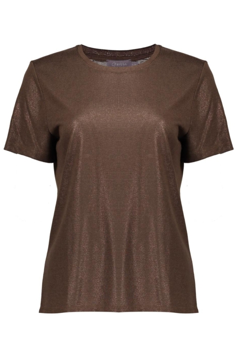 Geisha bruine dames t-shirt | Vooraanzicht