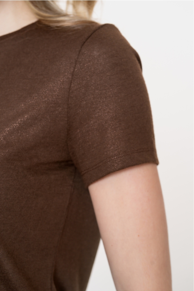 Geisha bruine dames t-shirt | Close up