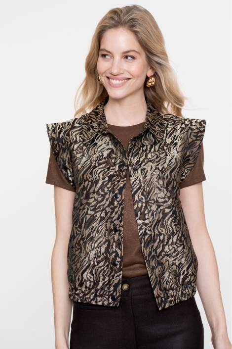 Geisha bruine dames t-shirt | Sfeerbeeld, In situatie