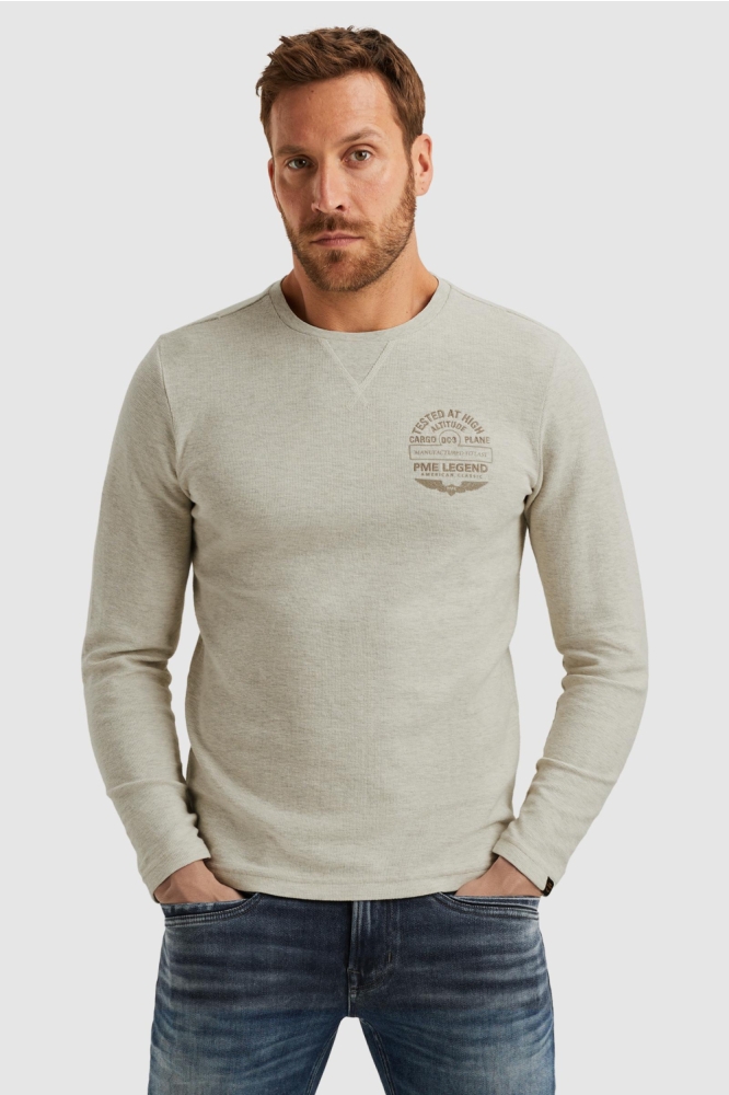 PME legend grijze heren t-shirt | Model vooraanzicht