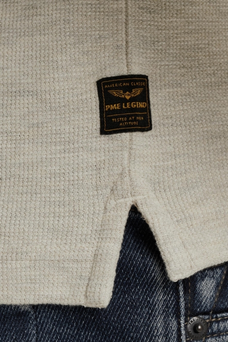 PME legend grijze heren t-shirt | Close up