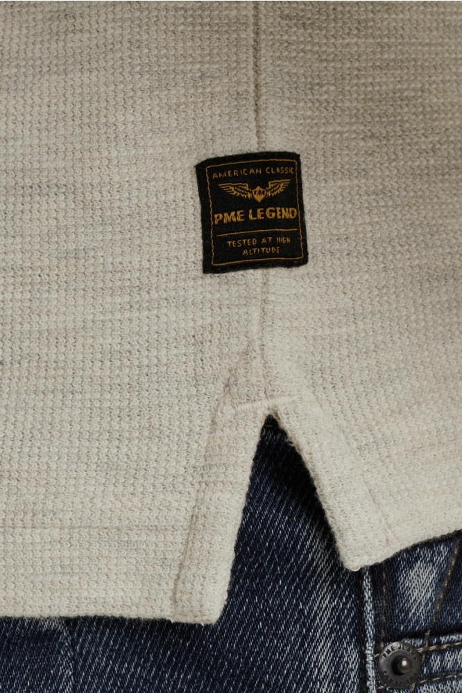 PME legend grijze heren t-shirt | Close up