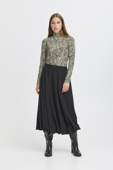 Ichi zwarte dames t-shirt | Model