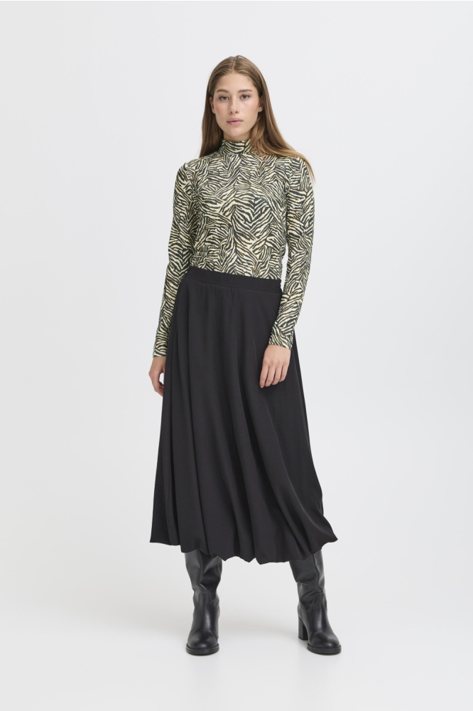 Ichi zwarte dames t-shirt | Model