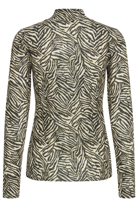 Ichi zwarte dames t-shirt | Achteraanzicht