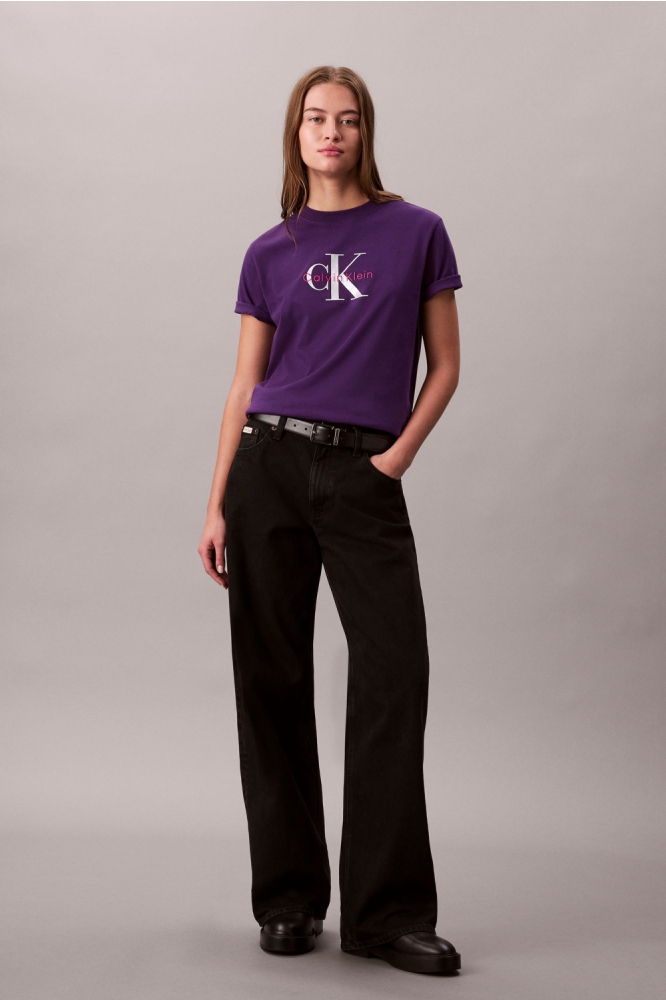 Calvin Klein paarse dames t-shirt | Model