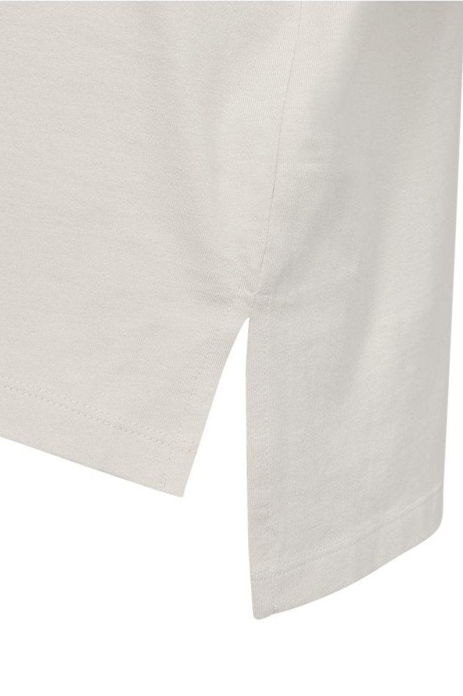 Freequent taupe dames t-shirt | Close up