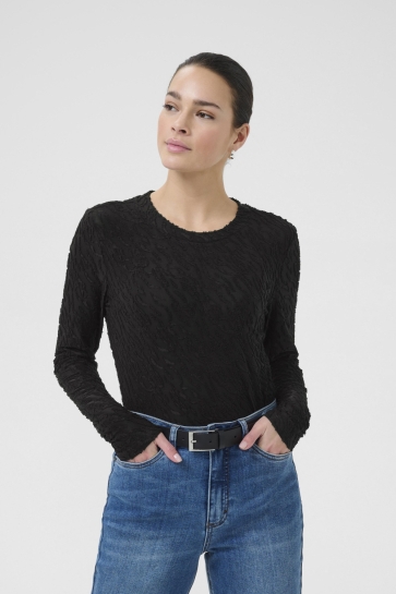 Kaffe KAZEVERINA T SHIRT 10510697 100121 BLACK DEEP