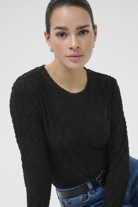 Kaffe zwarte dames t-shirt | 