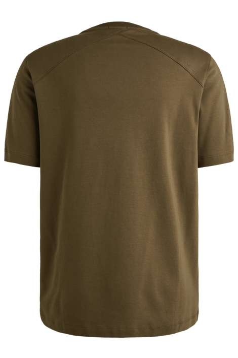 Cast Iron bruine heren t-shirt | Achteraanzicht