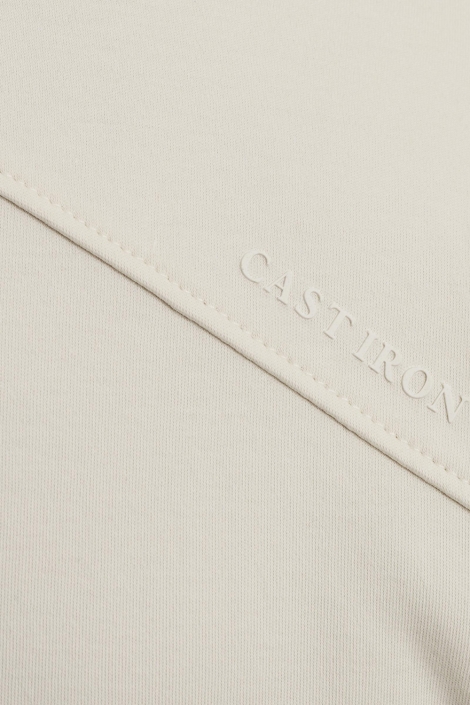 Cast Iron ecru heren t-shirt | Close up