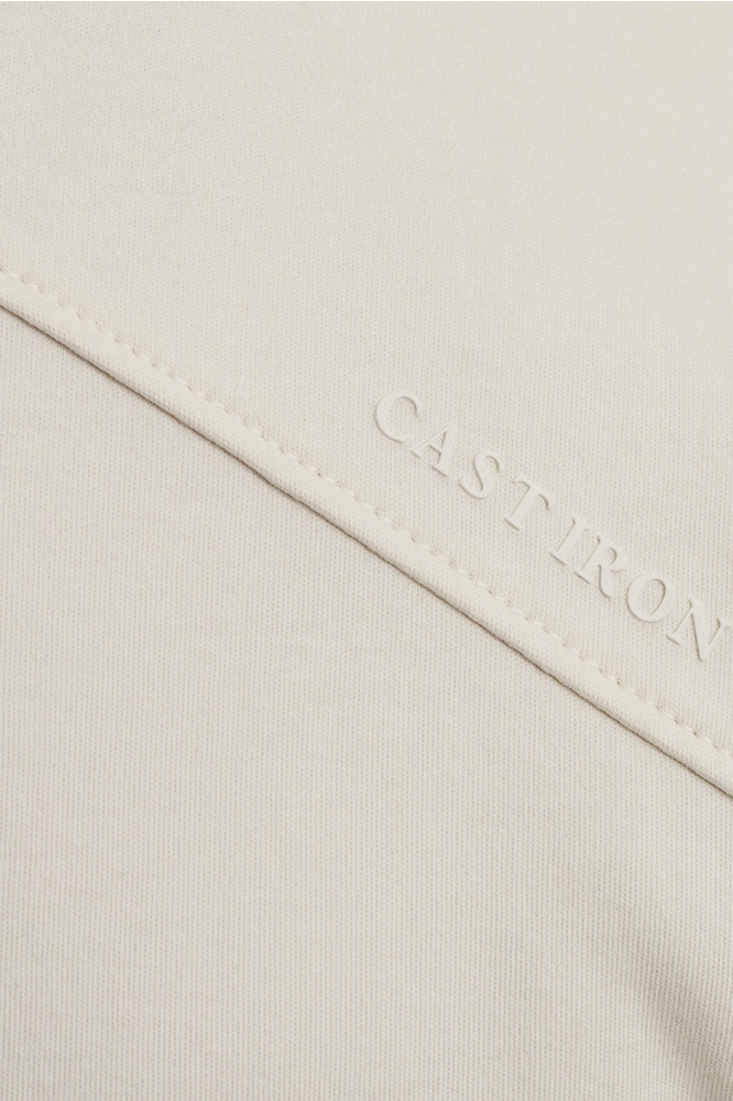 Cast Iron ecru heren t-shirt | Close up